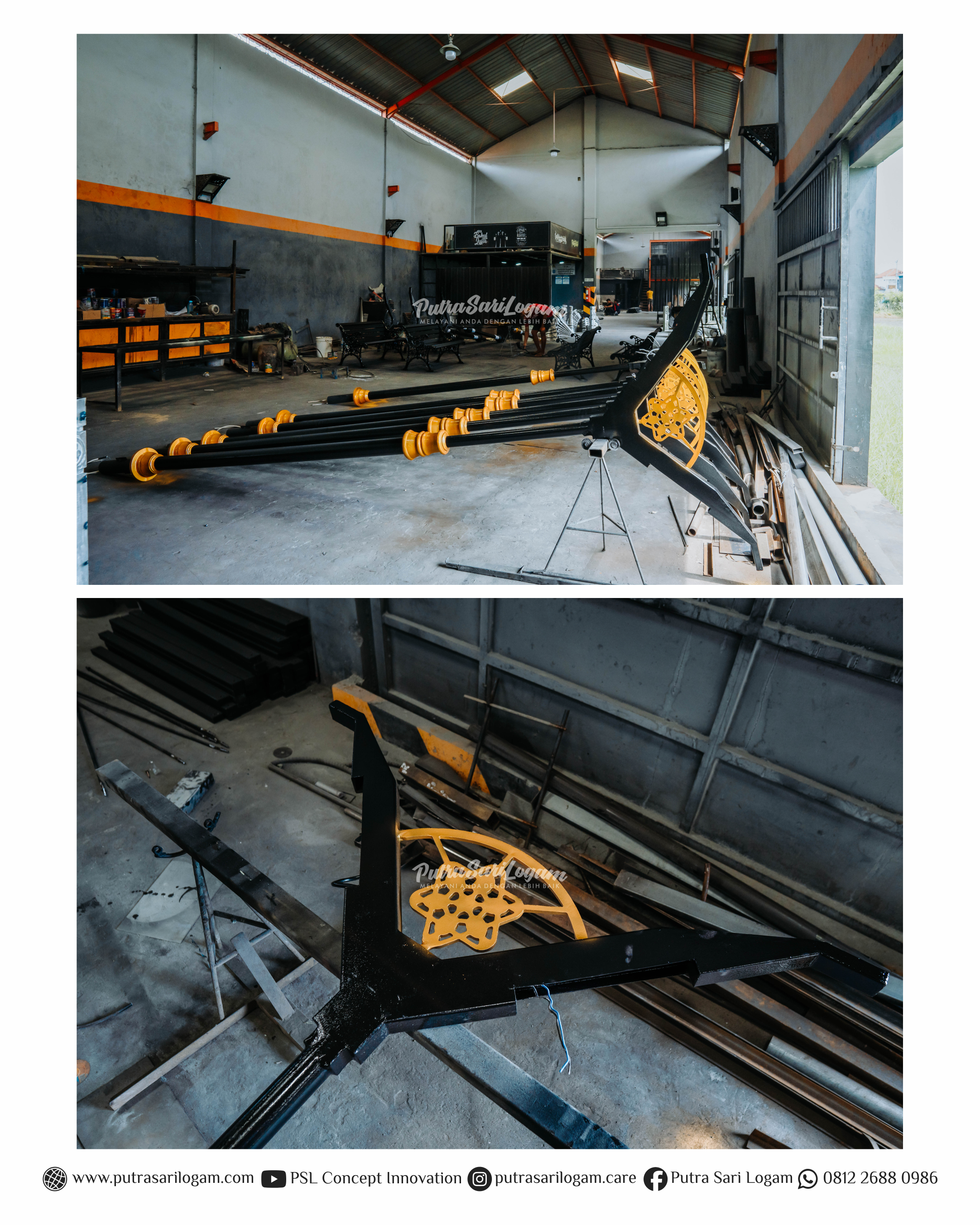Tiang Lampu Dua Cabang Untuk Sragen
