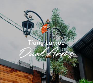 Tiang Lampu Dual Arms Untuk Proyek Kota