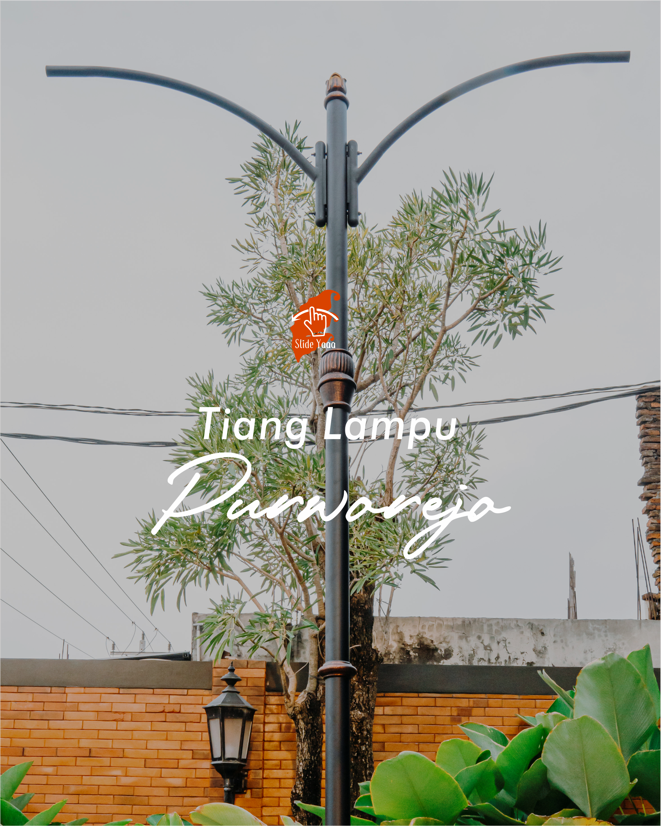 Tiang Lampu Dual Arms Untuk Kota Purworejo