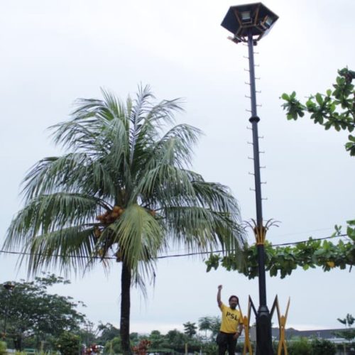 proyek tiang lampu sorot pemkab belitung