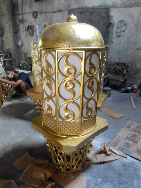 proyek lampu masjid ornamental klasik unik