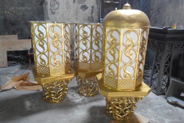 proyek lampu masjid ornamental