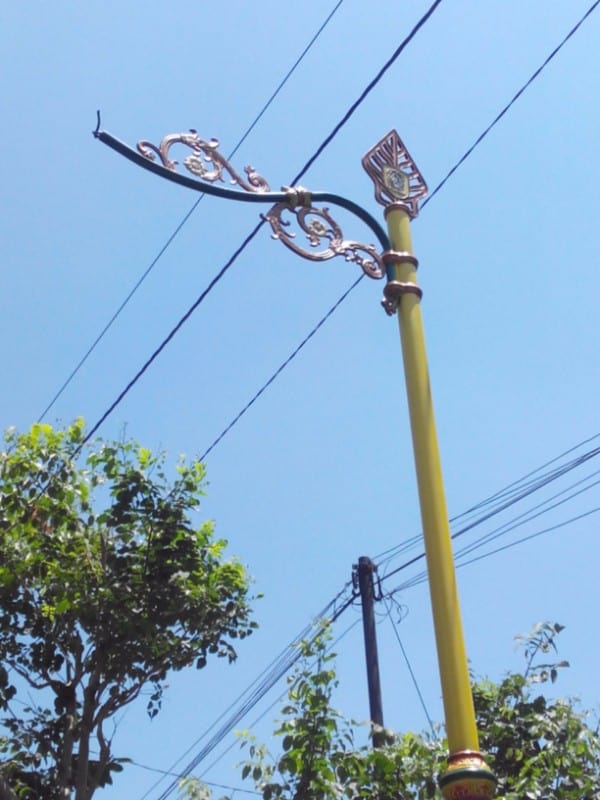 proyek tiang lampu antik kabupaten klaten