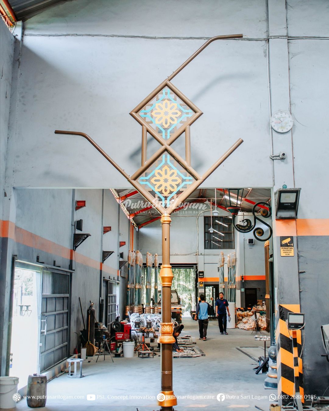 Tiang lampu antik Lombok Timur